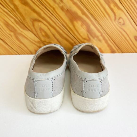 Cole Haan GrandPro Floral Applique Suede Slip On Sneakers - Picture 4 of 5